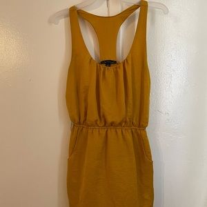 Mustard yellow dress with pockets